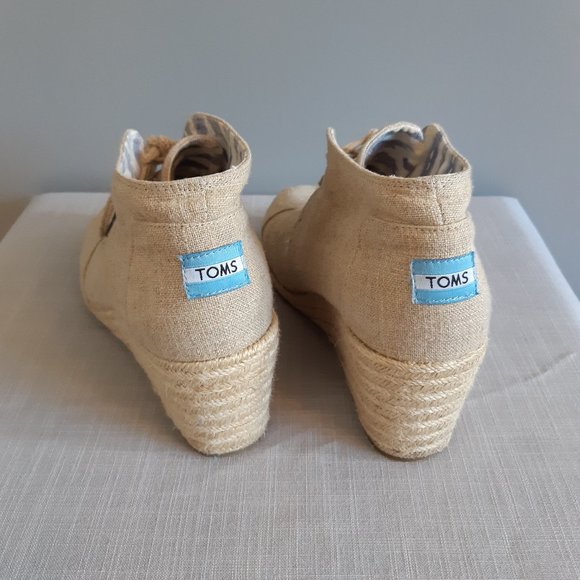 Toms Espadrille-Style Wedge Heel Boots - Picture 3 of 4